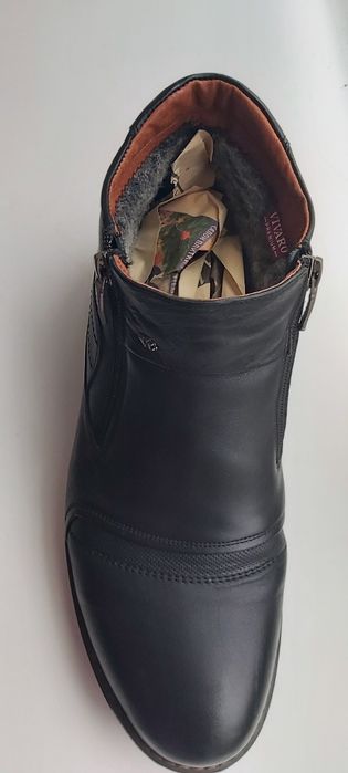 Зимові чоловічі шкіряні чоботи