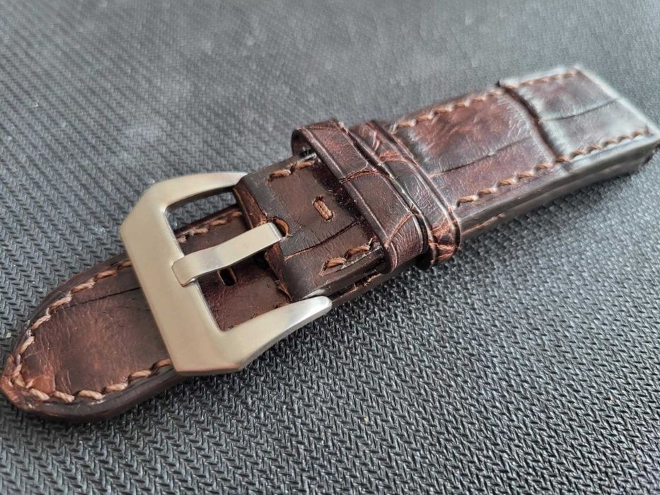 Pasek 24 mm do Panerai. Re-Al brąz.