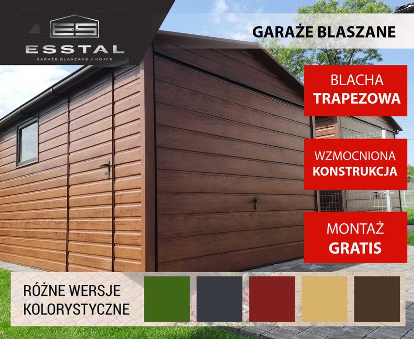 Garaż Blaszany -schowek |  Blaszak |Garaże | Wiata | Hala | - ESSTAL*