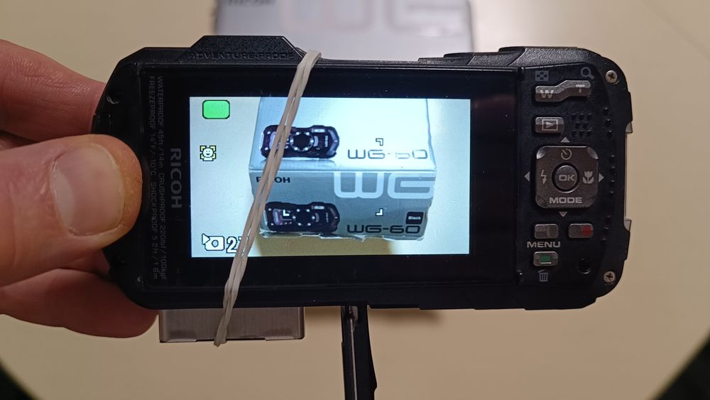 Ricoh WG-60, фотокамера захищена
