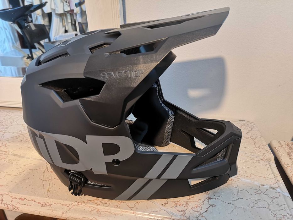 Capacete ENDURO ABS - SEVENidp Preto XL-62 cm - NOVO