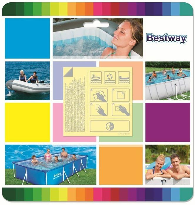 Remendos x10 Bestway Reparação de Piscina Debaixo de Água