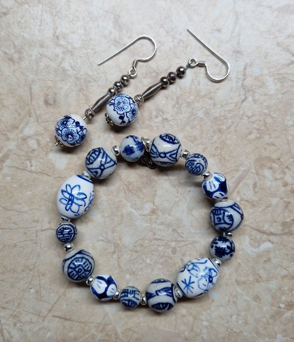 Komplet biżuterii hand made