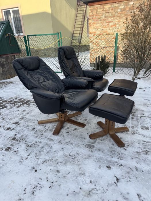 Крісло реклайнер шкіряне (00139,00140) крімло релакс