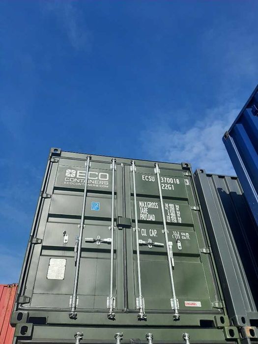 Kontener morski 20' DC one way nowy zielony PROMO