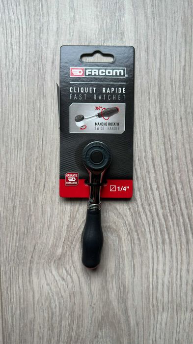 Grzechotka 1/4'' FACOM obrotowa 360