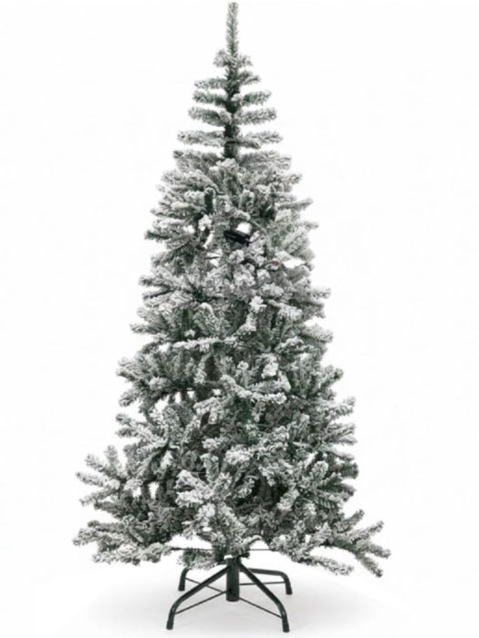 Árvore de Natal artificial com neve branco 180cm