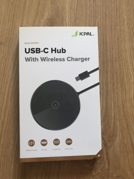 JCPAL Hub USB-C z bezprzewodową ładowarką