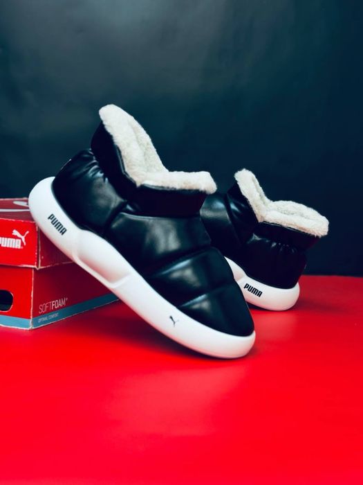 Дутики снегоходы кожаные Puma / большой выбор размеров !!