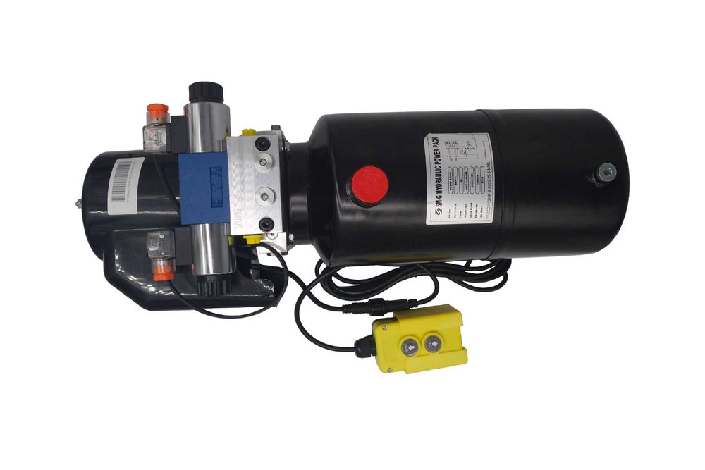 ZASILACZ AGREGAT Hydr. 24V 2,2KW 2,5cm3 8L Jedna Sekcja + Pilot [4092]