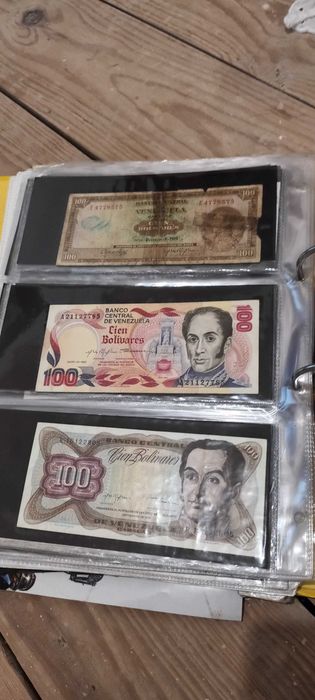 Colecao de 54 notas da Venezuela