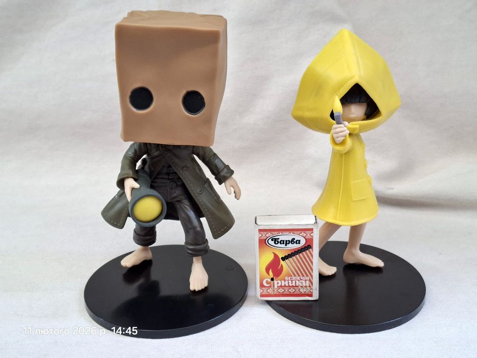 Фигурки Моно и Шестая Little nightmares маленькие кошмарики Mono Six