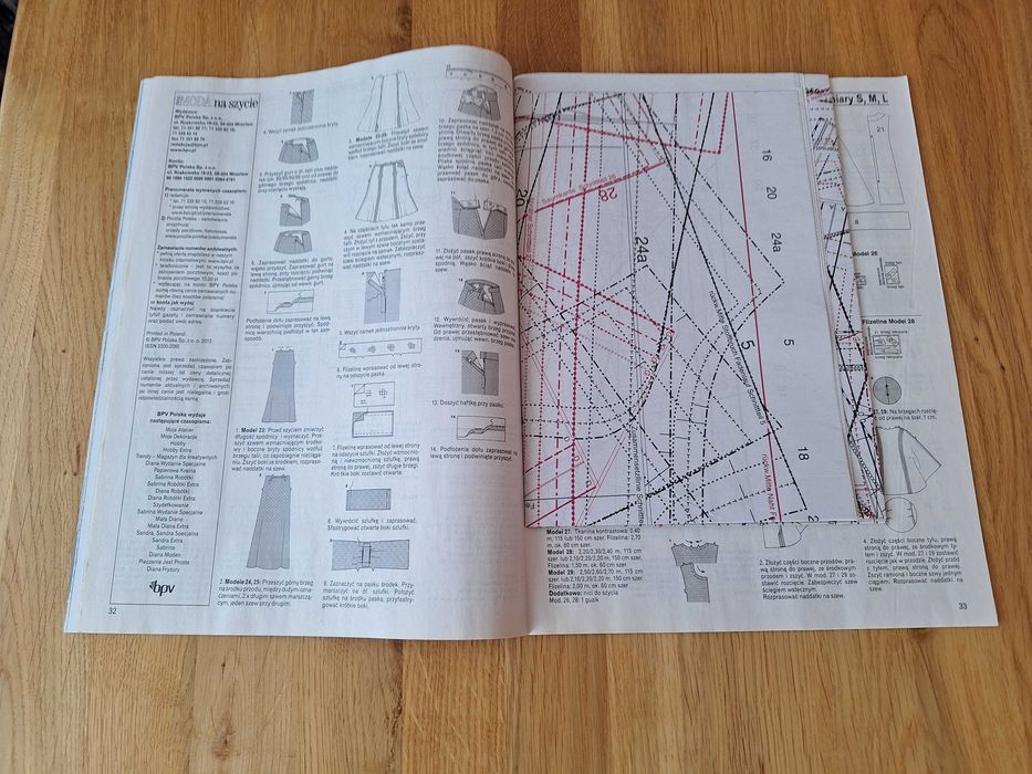 Anna Moda na szycie z 3/2013 - wykroje i opis szycia