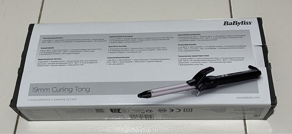 BaByliss 19mm Curling Tong - Modelador Cabelo