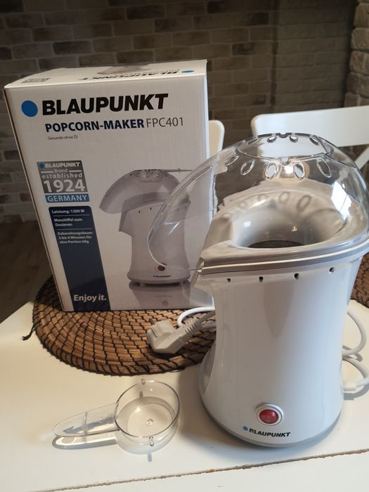Urządzenie do popcornu bez tłuszczu Blaupunkt biały 1200W