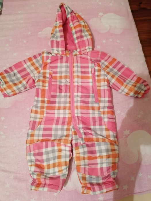 Ciepły kombinezon 62-68 dla dziewczynki