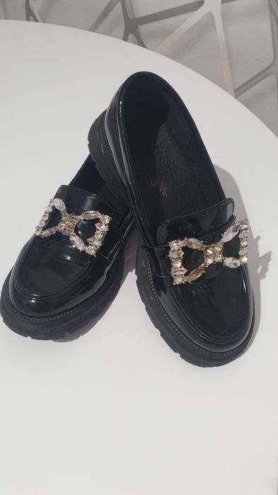 Mokasyny dziewczęce 29 wkładka 17 cm