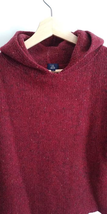 Camisola lã vermelha LANIDOR/WOOLMARK – tamanho 1 (S/M)