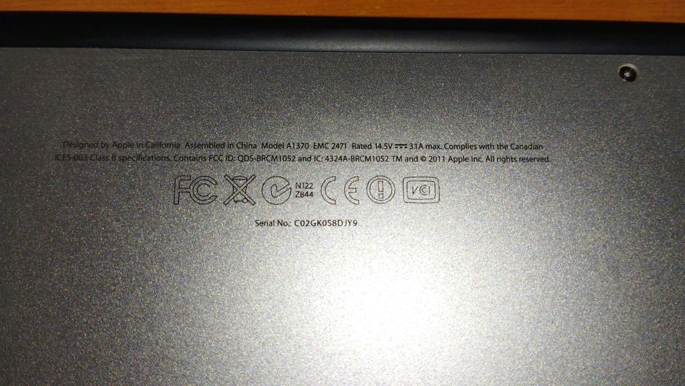 Mac book A1370 usado458111169101178883