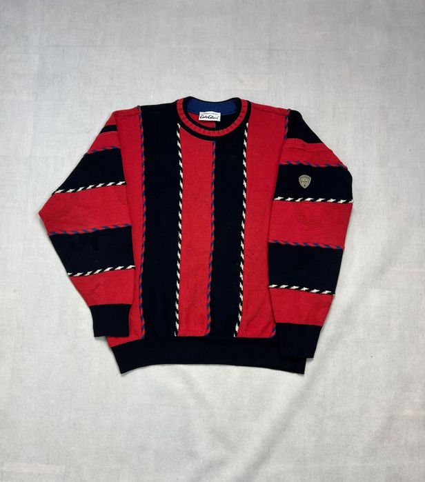 Sweter Carlo Colucci patterns logo
