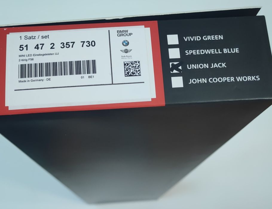progowe led MINI Hatch(F56)Cabrio(F57)Union Jack