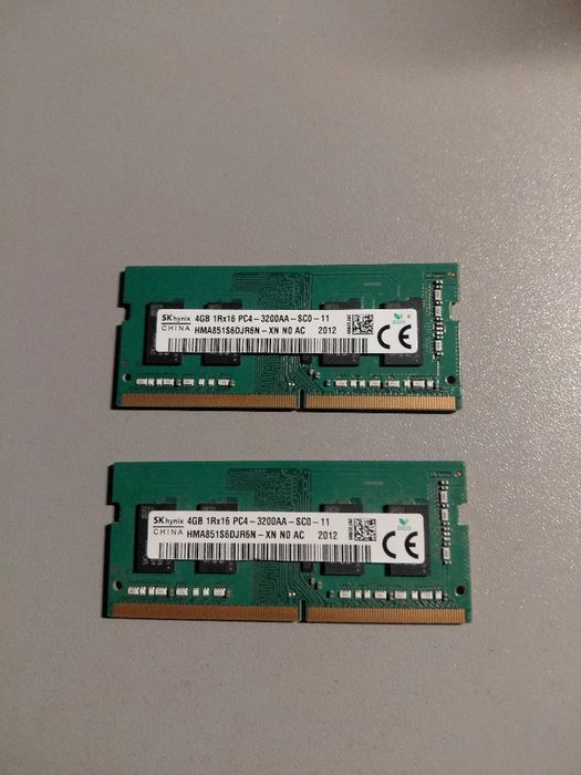Ram ddr4 3200 mhz 2x4 Gb Sk Hynix