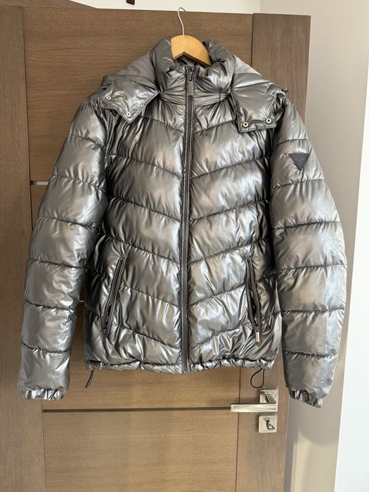 Kurtka męska guess srebrna