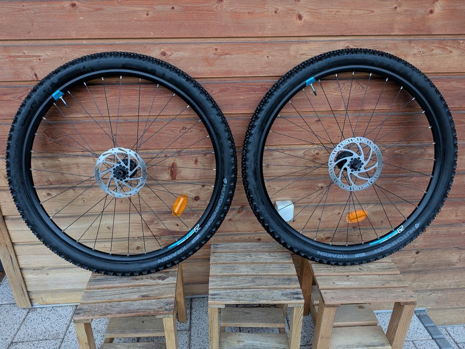 Koła MTB Rockrider 29" sztywna oś, opony Hitchinson