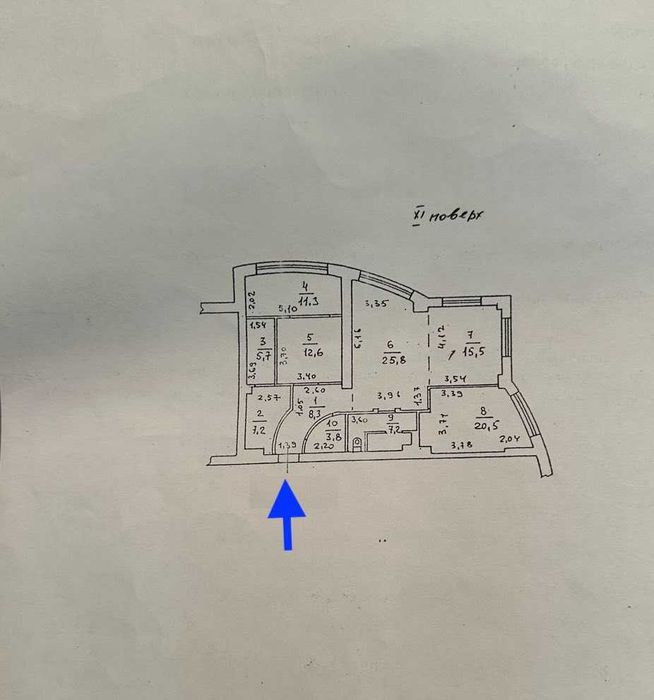 Элегантная квартира на пр-те Шевченко с 2 спальнями и кухней-гостиной