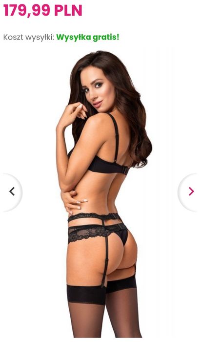 Bielizna damska Obsessive Heartina setS/M