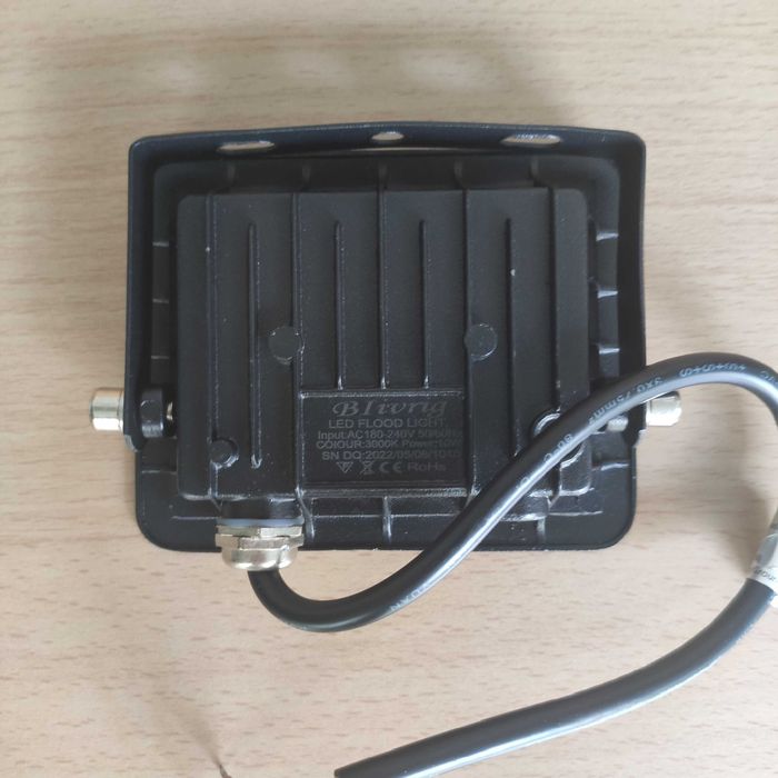Projetor Luz Led Exterior 10W impermeável Jardim Garagem