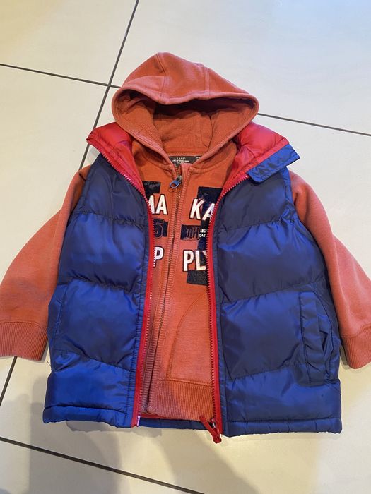 Kamizelka i bluza super stan 2/3 lata
