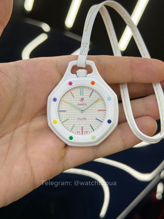 Механічний годинник Audemars Piguet × Swatch Royal Pop Huit Blanc