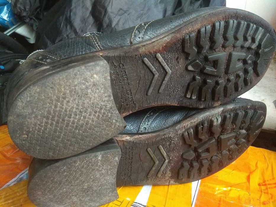 мотоботинки кожа