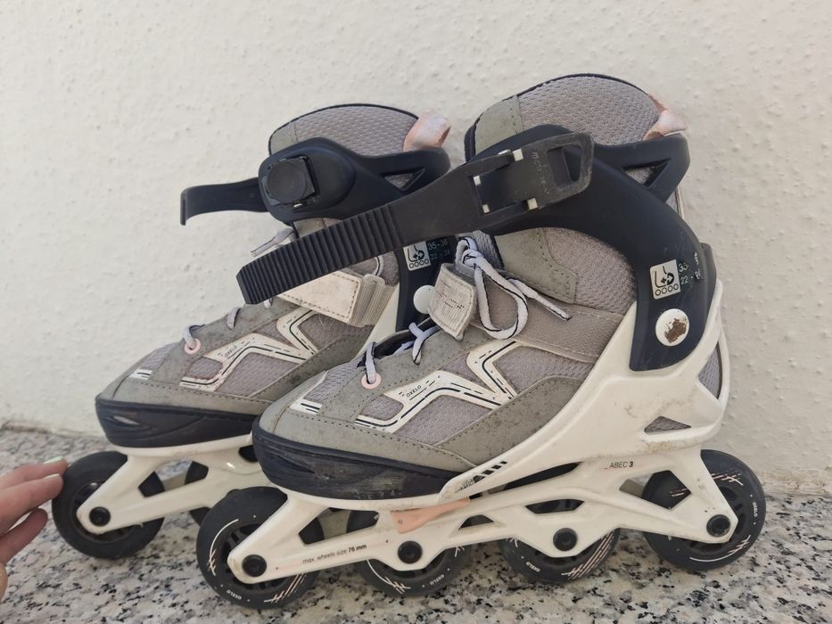 Patins em linha como pouco uso