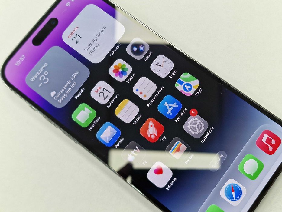 Iphone 14 PRO MAX 128GB/ Deep Purple/ BAT 86%/ Grade A- + ładowarka