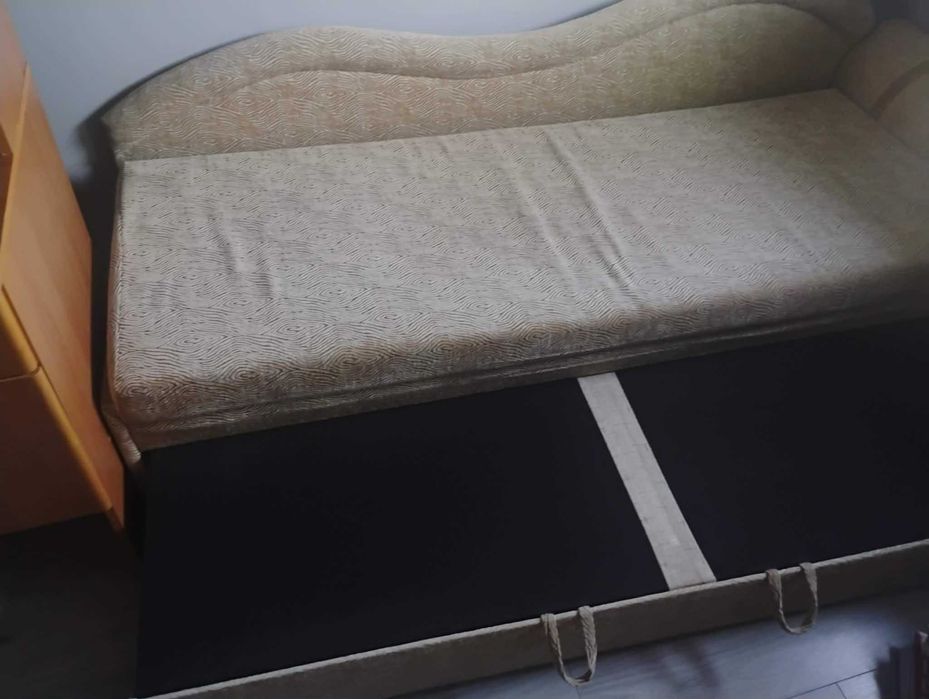 Łóżko/Sofa - Amerykanka z pojemnikiem na pościel