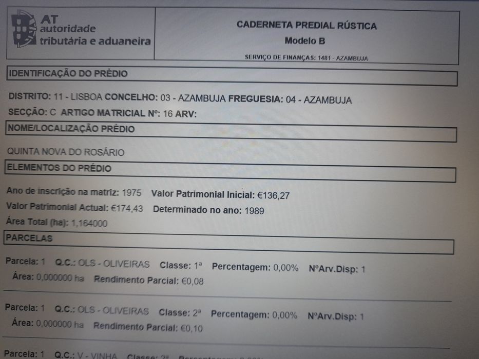 Vendo terreno Zona Azambuja