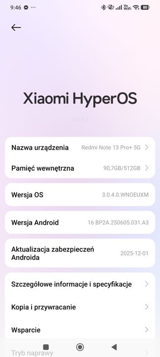 Smartfon Xaomi redmi note 13 Pro +/plus 5g