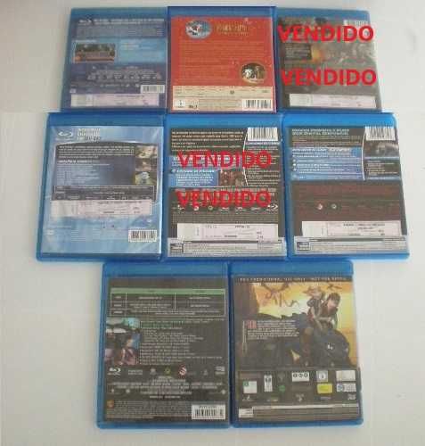 6 Bluray - como novos / vistos apenas uma única vez