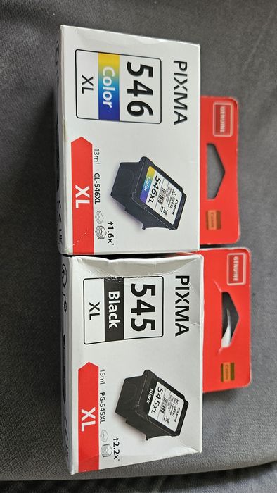 Tusze 545 XL i 546 XL - oryginał Canon