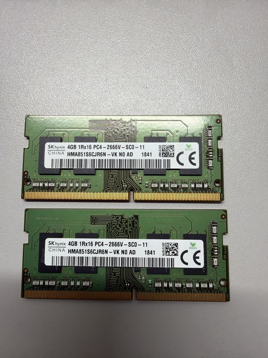 Pamięć Ram SODIMM 8GB2x4GB DDR4 2666MHz SK Hynix nowa