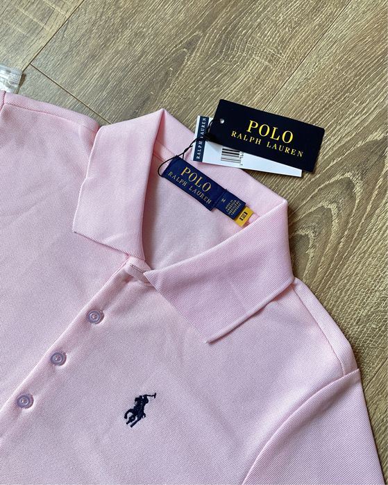Жіноча Футболка Polo Ralph Lauren рожева облягаюча