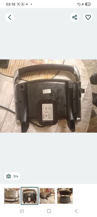 Электрогриль Ariete (куплена в Италии) состояние 5/5