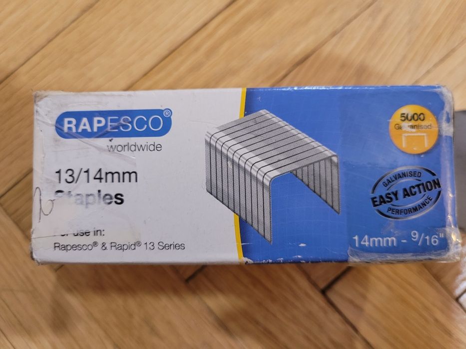Zszywki 13/14mm 5000 sztuk rapesco powystawowe