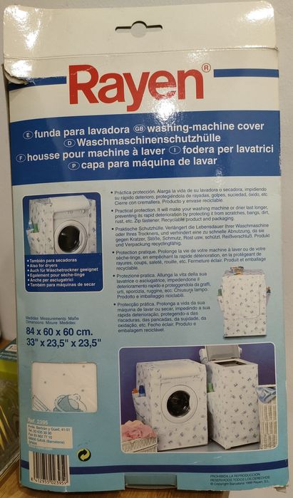 Capa para máquina da roupa