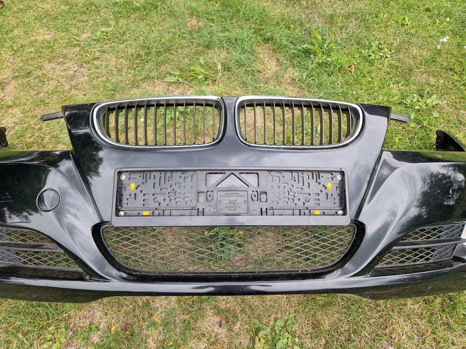 Zderzak przód lift  E90 E91 BMW 475/9 Black Sapphire Metallic Halogen Grill Kratka lci polift