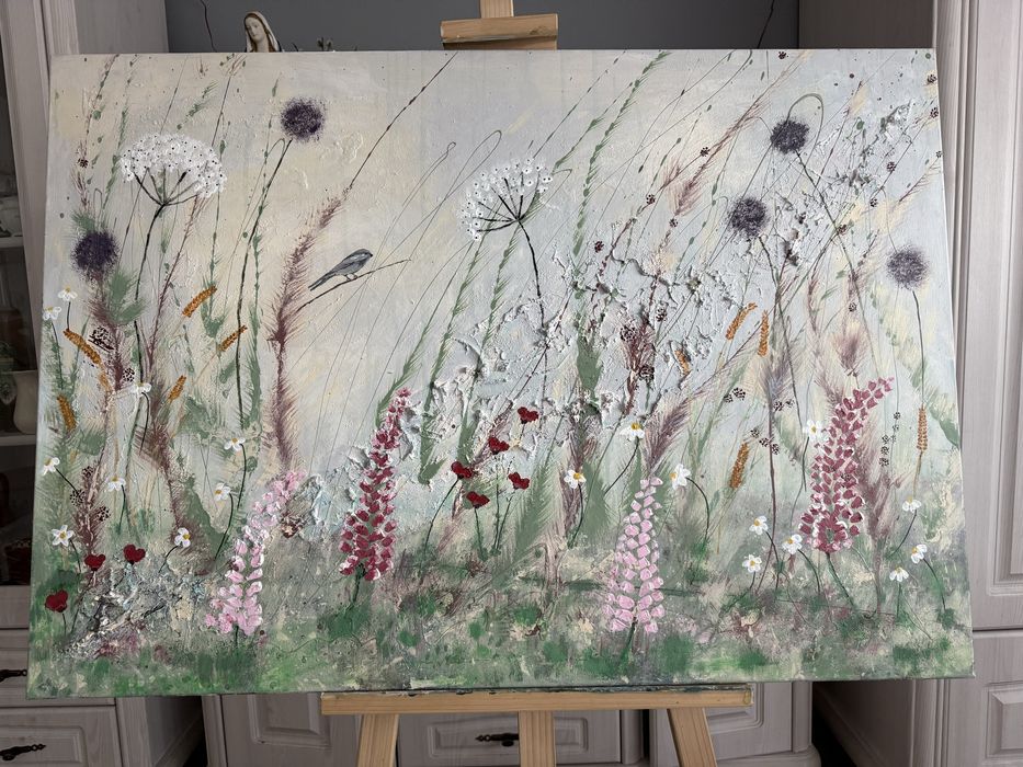 Obraz strukturalny akrylowy na plotnie 100x70 cm