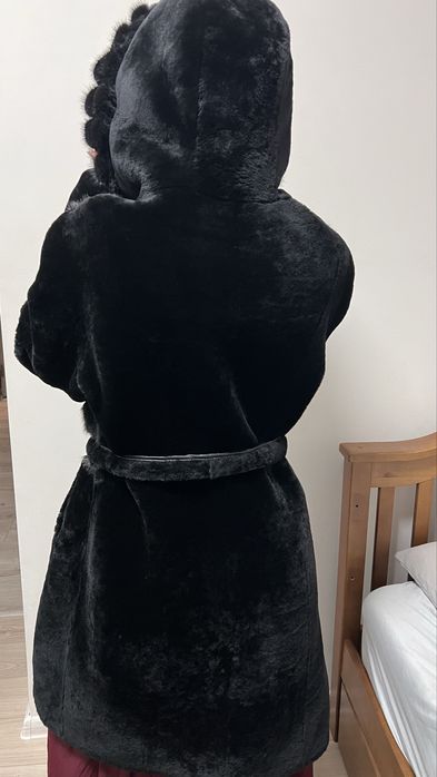 Шуба натуральна (мутон+норка)