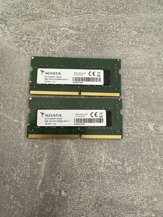 Оперативна памʼять Adata 8 GB SO-DIMM DDR4 3200 MHz